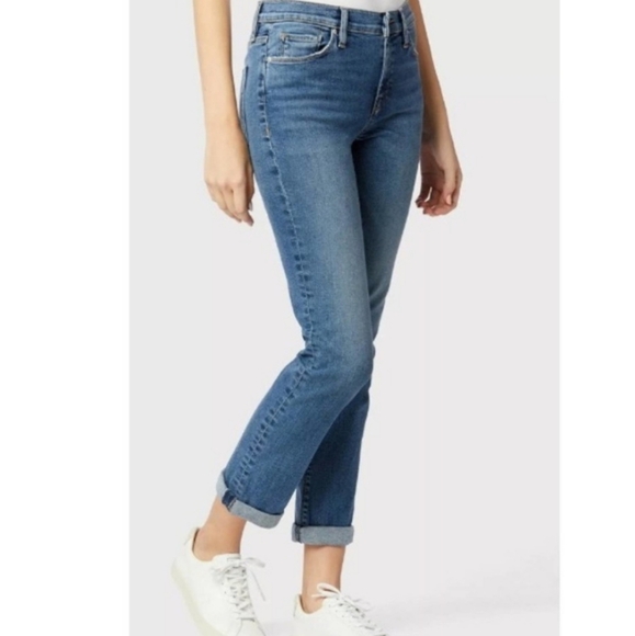 HUDSON Nico Mid-Rise Straight Rolled‎ Crop Jeans 29 - Picture 8 of 8